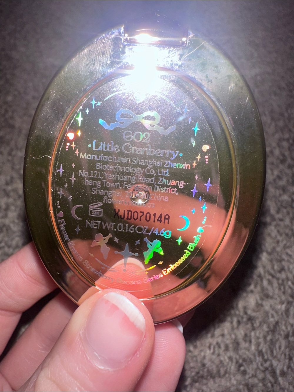Violet Strawberry Rococo Embossed Blush (#G02) - Picture 9 of 15